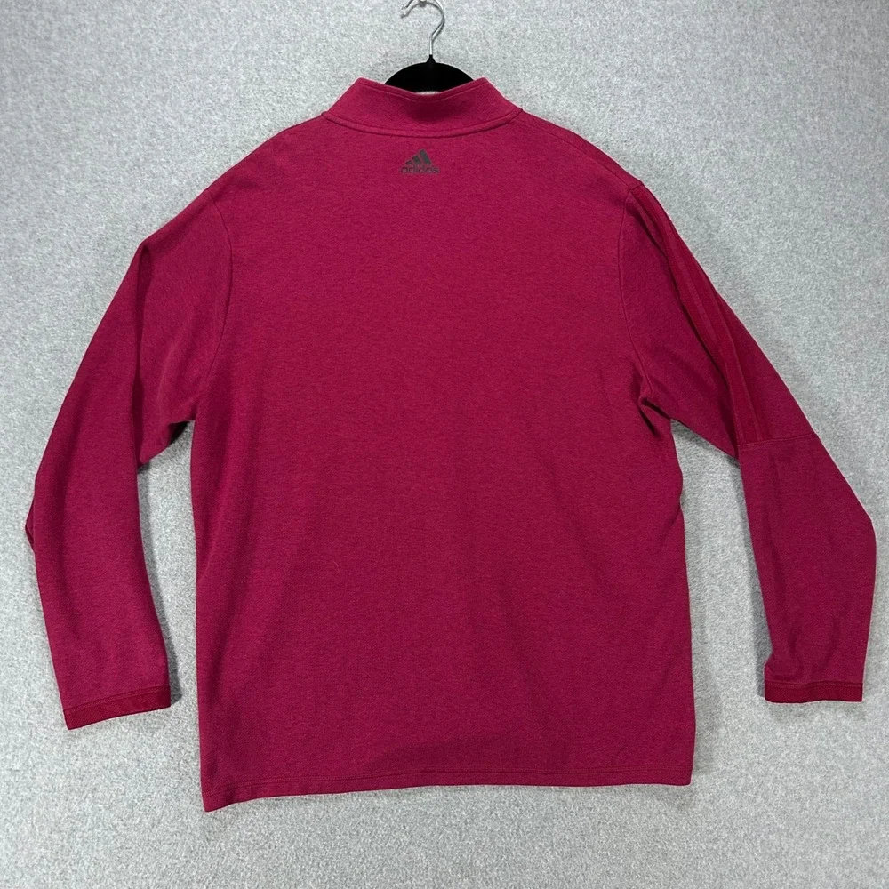 Adidas Pullover Quarter Zip Mens XL Pink Primegreen Activewear Athleisure